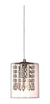 Lampara Colgante Cilindro Silos 14 Vidrio Cairel 2 Luces G9 - tienda online