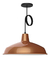 Lampara Colgante Techo Campana 40 Cm Deco Living Cobre
