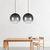 Lampara Colgante Globo 1 Luz Diseno Aarhus L Negro P/led en internet