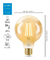 Pack X 2 Lampara Led Globo Filamento Ambar Wiz Wifi E27 6.9w - comprar online
