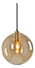 Lÿmpara Colgante Cristal Caramel 20cm Una Luz E27 Moderna