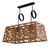 Lampara Colgante Hole Cobre Retro Moderna Apto Led Vintage