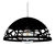Lampara Colgante Campana Oviedo 50cm Vintage Deco E27 Led