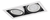 Embutido Ar111 Aluminio Mila 2 Luces Cardanico Gu10 Blanco