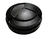 Aplique Exterior Mini Tortuga Led 5w Protect Aluminio Negro - comprar online