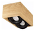 Plafon Madera Woody 2 Luces Dicroico Gu10 Apto Led