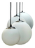 Colgante Tabern Globo Opal 40 Cm Cromo en internet