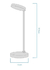 Lampara Velador Juno Blanco Dimeable Con Carga Inalambrica 6w Macroled