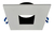Spot Embutido Aluminio Cuadrado Blas Dicro Led 7w Gu10