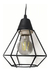 Imagen de Colgante Jaula Diamante Deco 3 Luces Base Lineal E27 Led