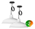 Pack X 2 Lampara Colgante Techo Campana 40 Cm Deco Bell01 en internet