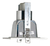 Embutido Cuadrado Suta Aluminio 1 Luz E27 Vertical Platil - comprar online