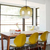 Lampara Colgante Globo 1 Luz Diseno Aarhus L Amarillo P/led - comprar online