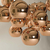 Lampara Colgante Globo M Vidrio Cobre 1 Luz E27 Apto Led - comprar online