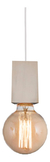 Colgante Cuadrado 1 Luz Madera 10cm Apto Led E27 Diseno Deco - comprar online