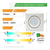 Spot Embutir Cuadrado Blanco Led 7w Gu10 220v Dimerizable - comprar online