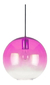 Lampara Colgante Globo 1 Luz Diseno Aarhus L Purpura P/ Led