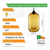 Lampara Colgante Techo Ambar Vidrio Tomlin Tubo Apto Led E27 - Tienda Objetos