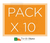 Pack X10 Spot Embutido Dimerizable Cuadrado Platil 4,9w Gu10 - Tienda Objetos