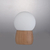 Lampara Velador Mesa Escritorio Madera Note Nordica E27 Led - comprar online