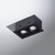 Embutido Dicro Aluminio Karol 2 Luces Cardanico Gu10 Negro - comprar online
