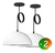 Pack X2 Lampara Colgante Semi Esfera 30cm Techo 1 Luz Bell08 en internet