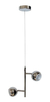 Lampara Colgante Venus Suspensi½n Cromo 2 Luces Dicro Led
