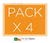 Pack 4 Reflector Proyector Led 50w Exterior Alta Luminosidad - Tienda Objetos