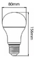 Lampara Led Foco Bulbo Led 20w = 150w Alta Potencia A80 - tienda online