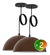 Pack X2 Lampara Colgante Semi Esfera 30cm Techo 1 Luz Bell08