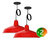 Pack X 2 Lampara Colgante Techo Campana 40 Cm Deco Bell01 en internet