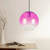 Lampara Colgante Globo 1 Luz Diseno Aarhus L Purpura P/ Led - comprar online