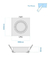 Pack X 4 Embutido Cuadrado Movil Pc Blanco Negro Dicro 7w - comprar online