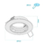 Spot De Embutir Redondo 80mm Para Lampara Dicro Led Platil en internet