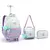 Kit de Mochila Escolar de Rodinha Color Up Bicolor