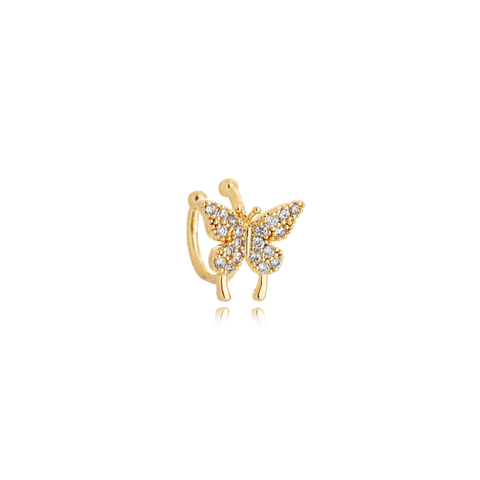Piercing Fake Borboleta Cravejada