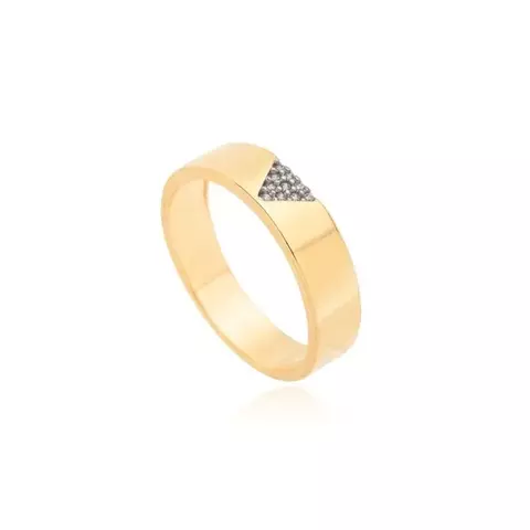 Anel Inspiração Triângulo Zircônia Branca - comprar online