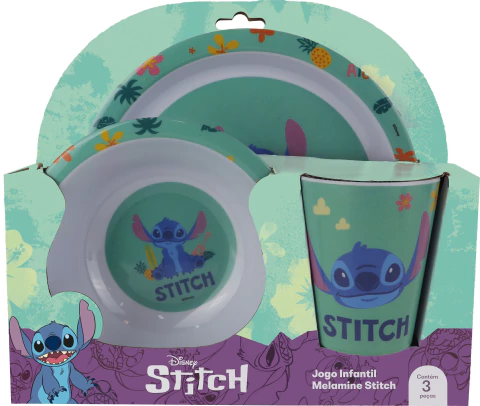 Jogo de Cozinha Infantil Tuut 3 peças Stitch