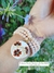 Pulsera Fin de Semana Salmón Dije Blanco Flor Naranja Negro Dorrado
