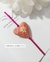 Pulsera Ajustable Hilo Rosa Corazón Rosa Nude