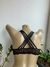 sutiã preto com alças e trançado atrás - comprar online