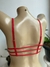 SUTIÃ VERMELHO COM RENDA, FECHAMENTO NA FRENTE - TAMANHO P - comprar online