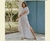 5186 - Vestido Longo Branco com Regulagem na Cintura e Detalhes Vazados