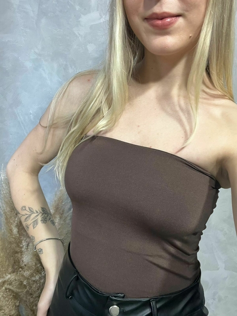 TUBE TOP AGATA MARROM - comprar online