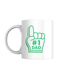 Taza Dia del padres colores de tus Clubes de Rugby / Futbol /Deportes / #1 Dad