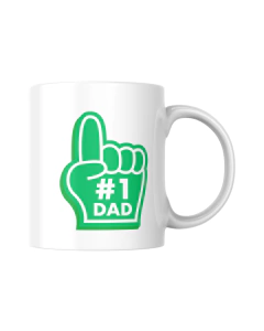 Imagen de Taza Dia del padres colores de tus Clubes de Rugby / Futbol /Deportes / #1 Dad