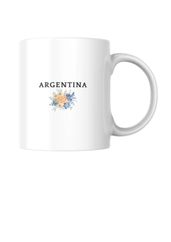 Taza de Cerámica Argentina: Diseño Mate y Bandera - Dale Taza - tienda online