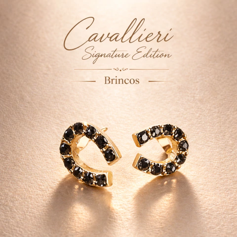 Brinco Eclipse Cavallieri – Ferradura Black