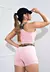 Imagem do Conjunto Fitness Rose: Cropped e Short Cintura Alta Para Estilo e Conforto