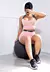 Conjunto Fitness Rose: Cropped e Short Cintura Alta Para Estilo e Conforto - GraziaPerfetta
